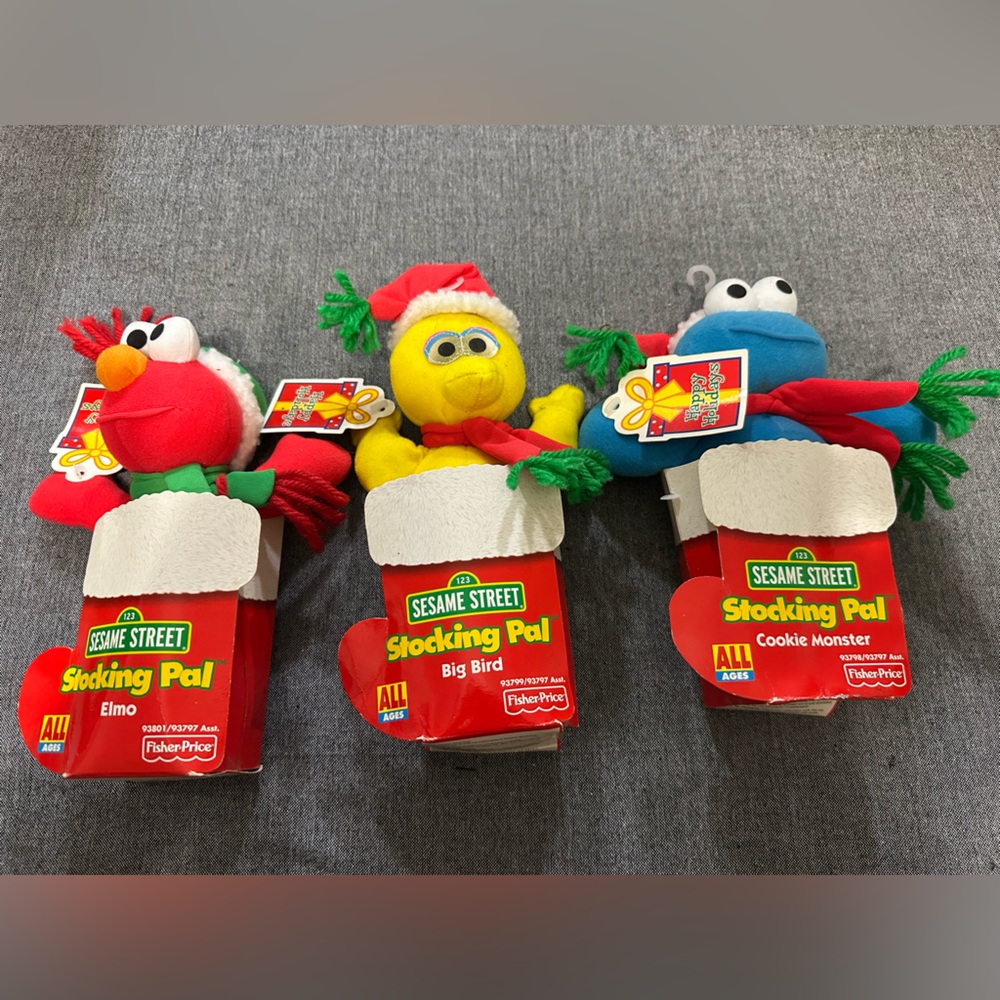 Sesame Street Stocking Pal Set NEW Vintage